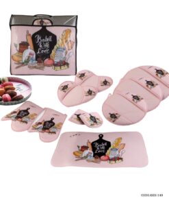 سرویس آشپزخانه پارچه ای مدل baked whit love