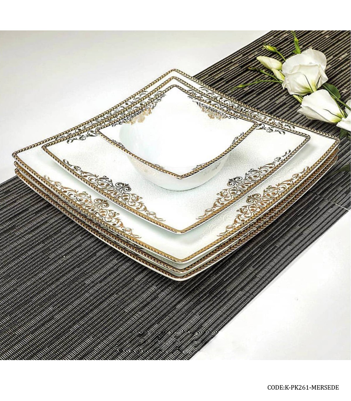 سرویس چینی پردیس 6 نفره 30 پارچه سری ونوس طرح مرسده