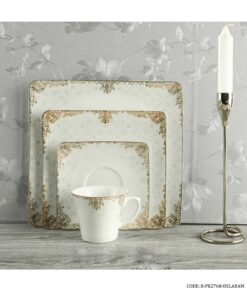 سرویس چینی پردیس 12 نفره 101 پارچه سری ونوس طرح دل آرام