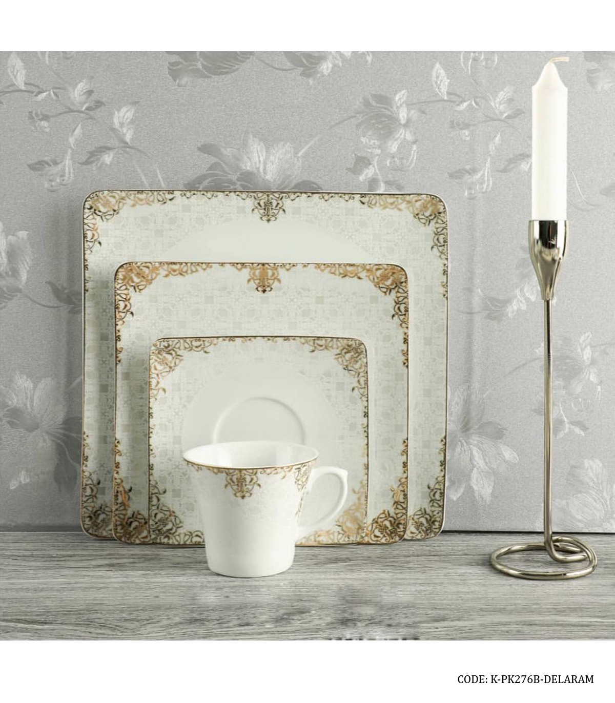 سرویس چینی پردیس 12 نفره 101 پارچه سری ونوس طرح دل آرام