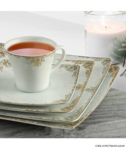 سرویس چینی پردیس 12 نفره 101 پارچه سری ونوس طرح دل آرام