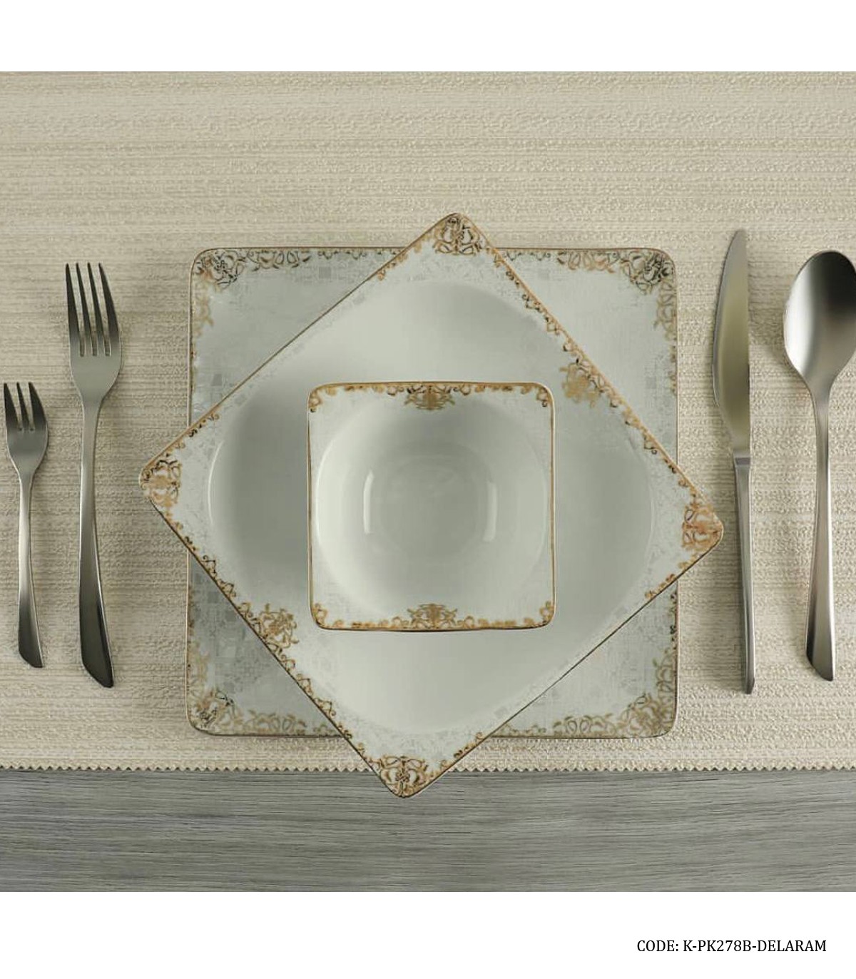 سرویس چینی پردیس 6 نفره 30 پارچه سری ونوس طرح دلارام