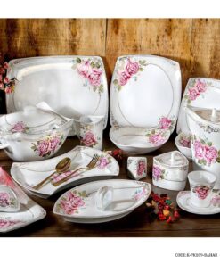 سرویس چینی پردیس 12 نفره 105 پارچه سری پاریس طرح بهار