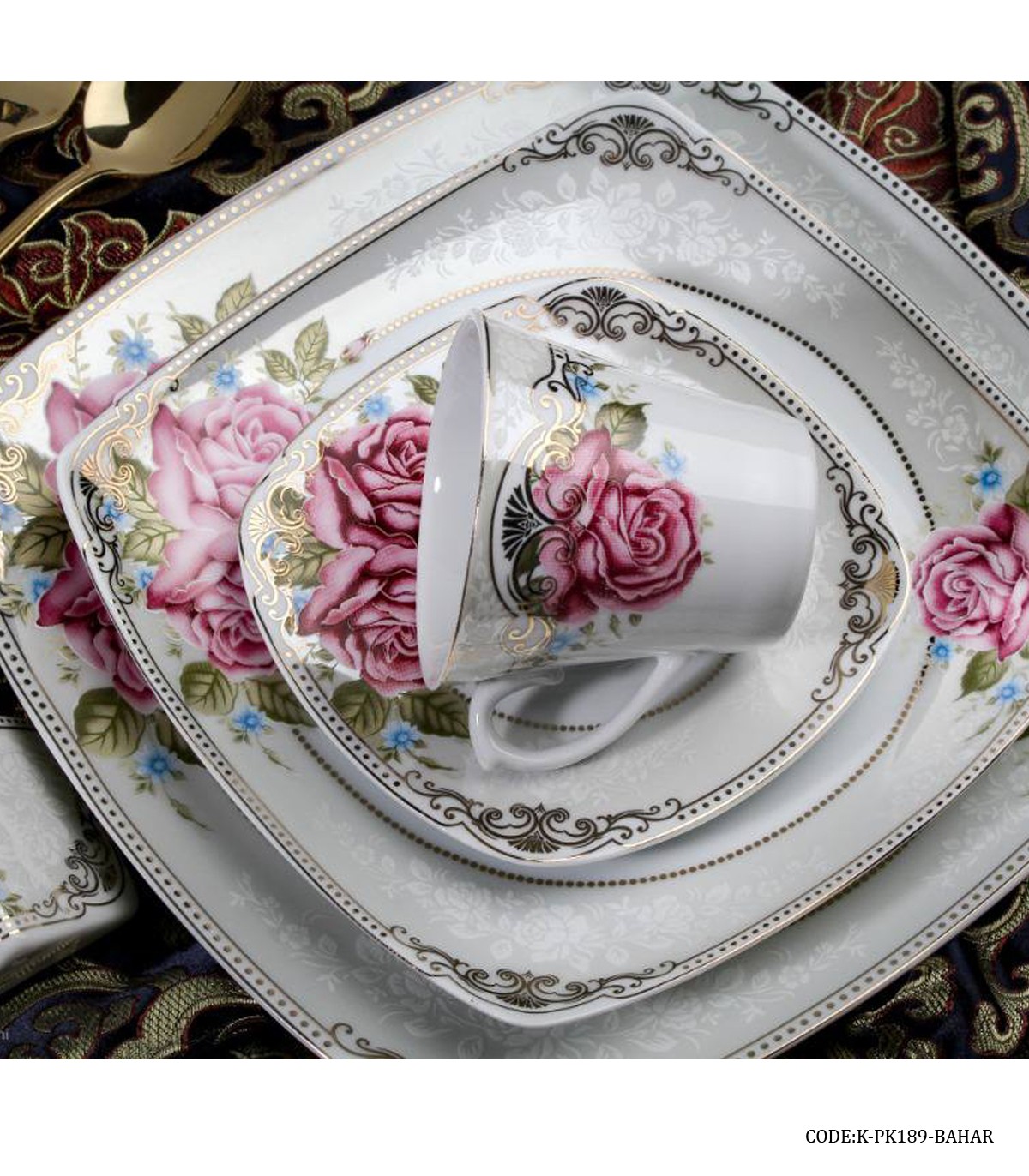 سرویس چینی پردیس 6 نفره 30 پارچه سری پاریس طرح بهار