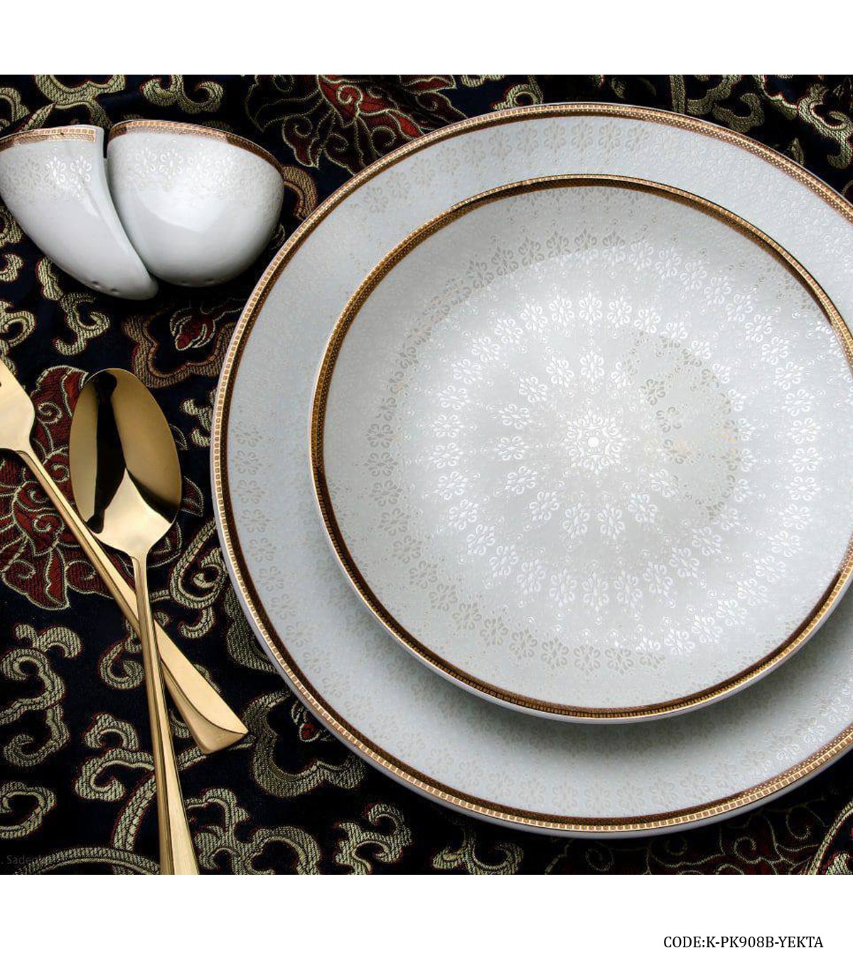 سرویس چینی پردیس 12 نفره 93 پارچه سری هرمس طرح یکتا