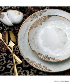 سرویس چینی پردیس 12 نفره 93 پارچه سری هرمس طرح پریناز