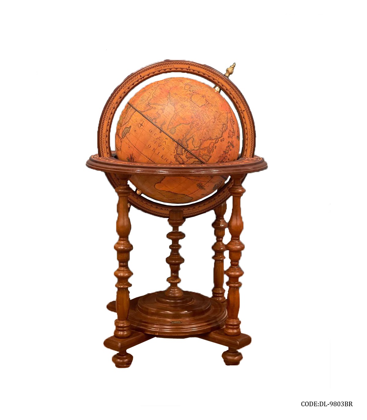 کره زمین چرخشی مدل IRENA کد 9803 قهوه ای