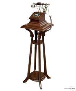 تلفن پایه دار چوبی کلاسیک مدل 4202