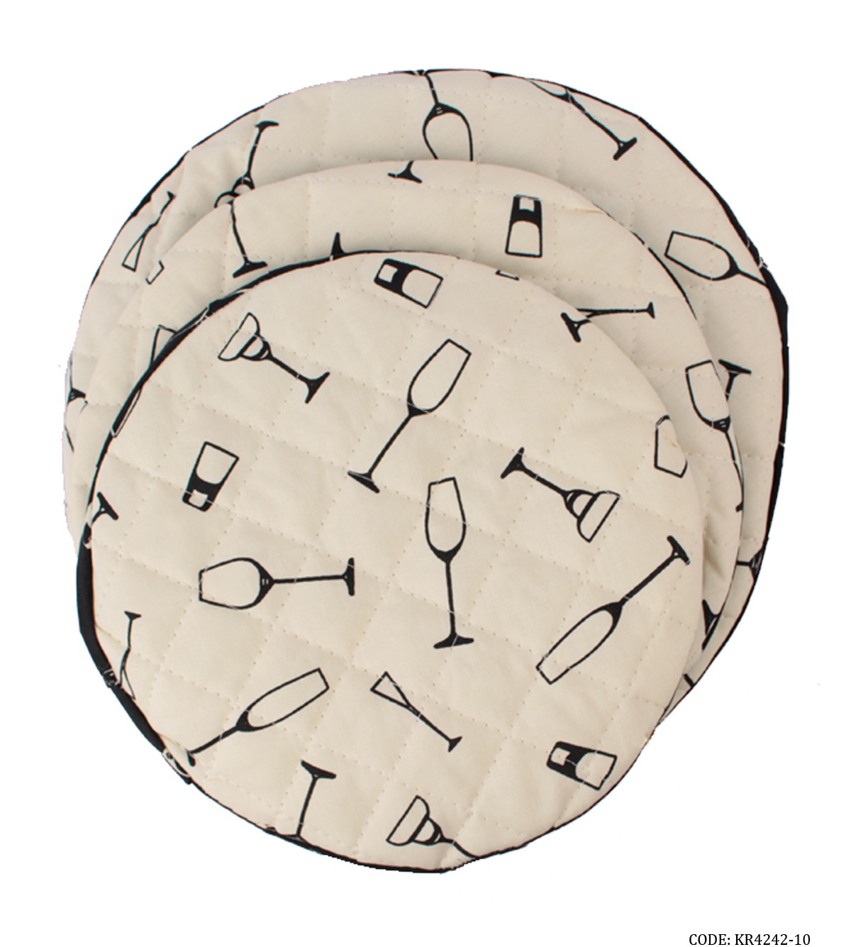 ست دمکنی آشپزخانه سه تکه طرح Glass