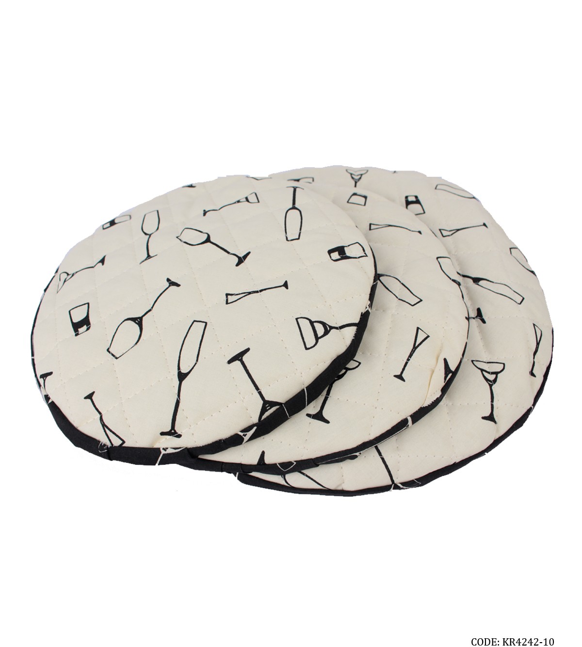 ست دمکنی آشپزخانه سه تکه طرح Glass