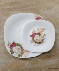 سرویس ظروف آرکوپال مربعی 26 پارچه مدل آزالیا