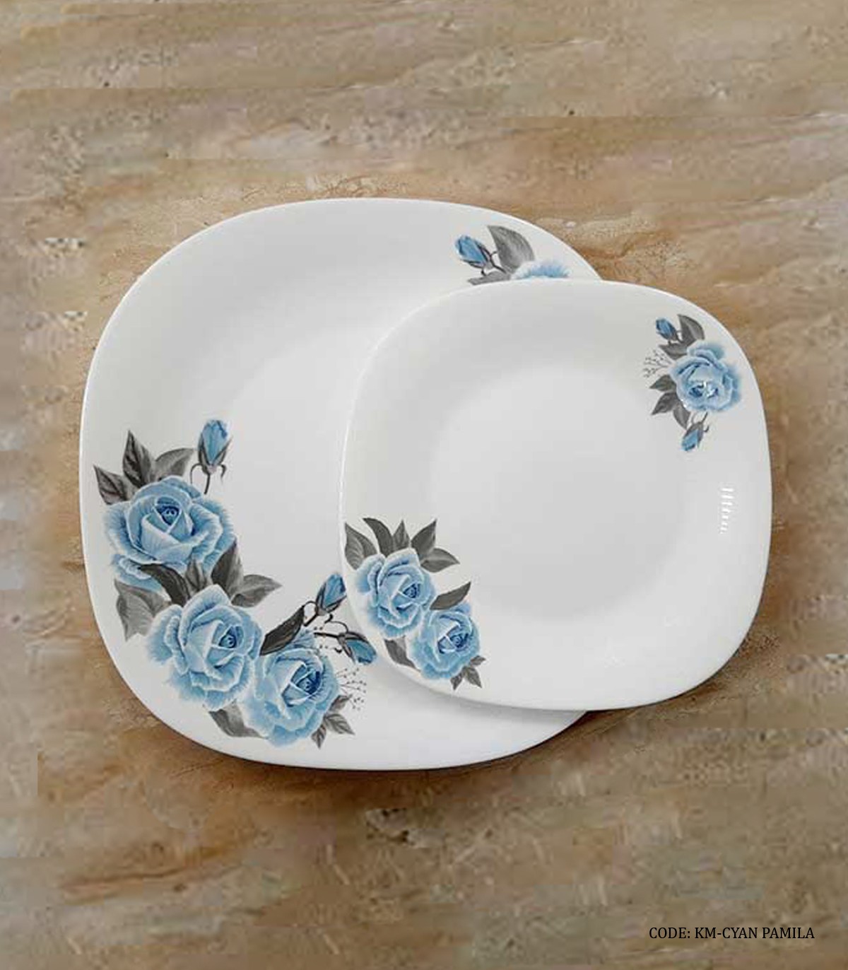 سرویس ظروف آرکوپال چهار گوش 6نفره مدل CYAN PAMILA