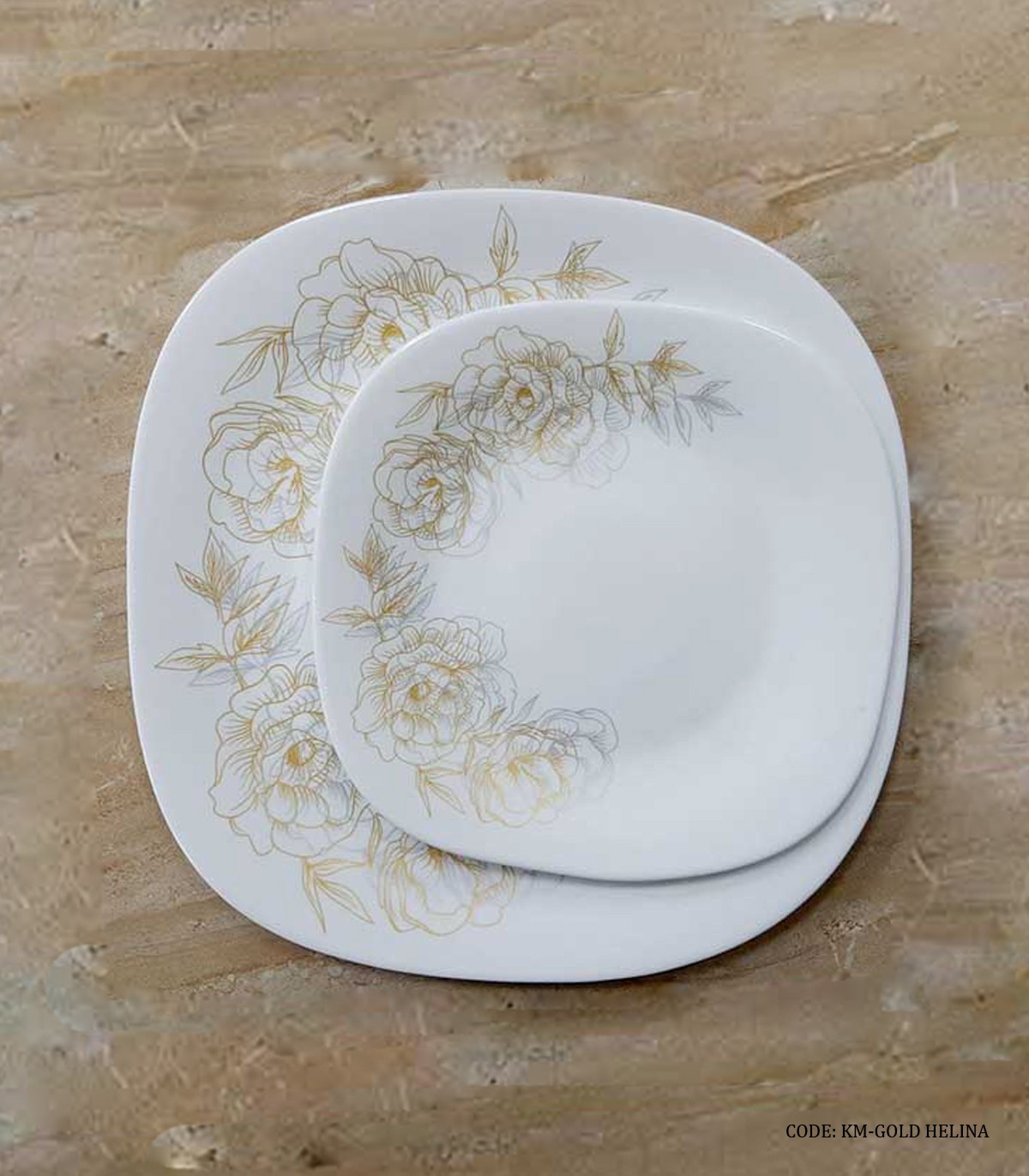 سرویس آرکوپال مربعی 6 نفره مدل GOLD HELINA