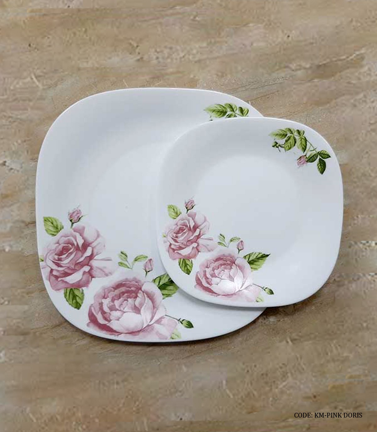 سرویس آرکوپال چهار گوش 26 پارچه 6 نفره مدل PINK DORIS