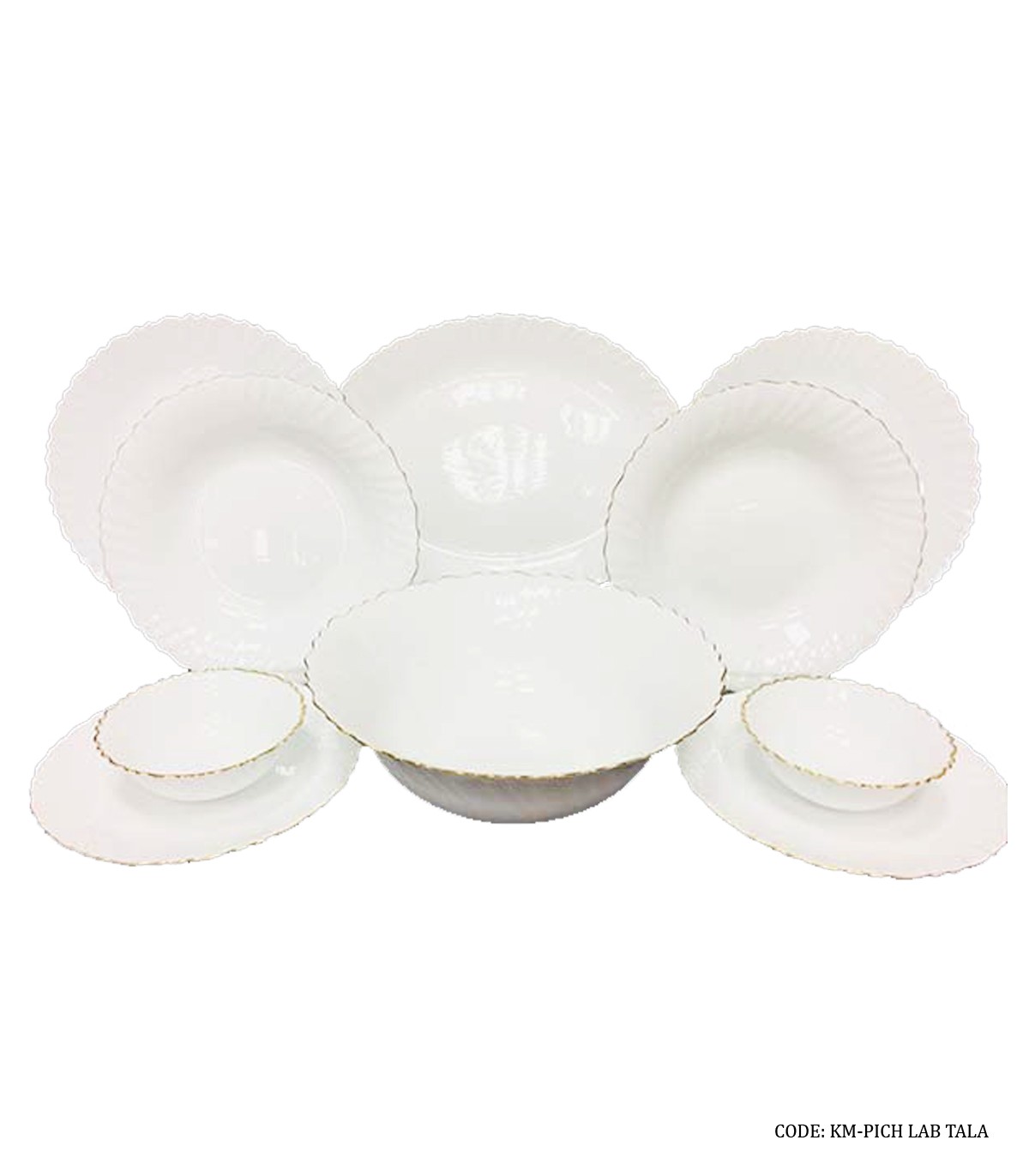 سرویس آرکوپال گرد 6 نفره مدل PICH لب طلایی