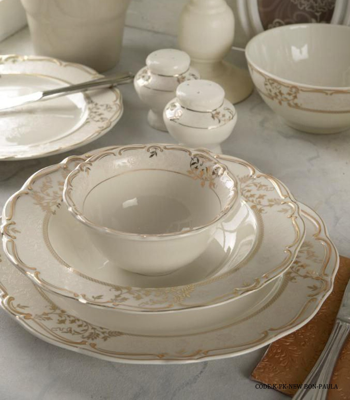 سرویس چینی 98 پارچه پردیس مدل پائولا