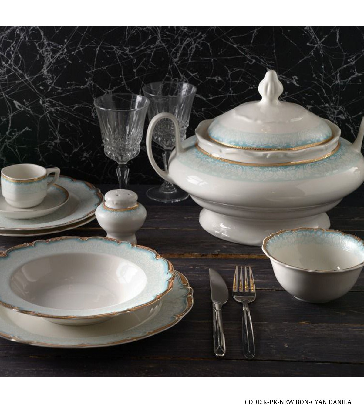 سرویس چینی 98 پارچه پردیس مدل دنیلا