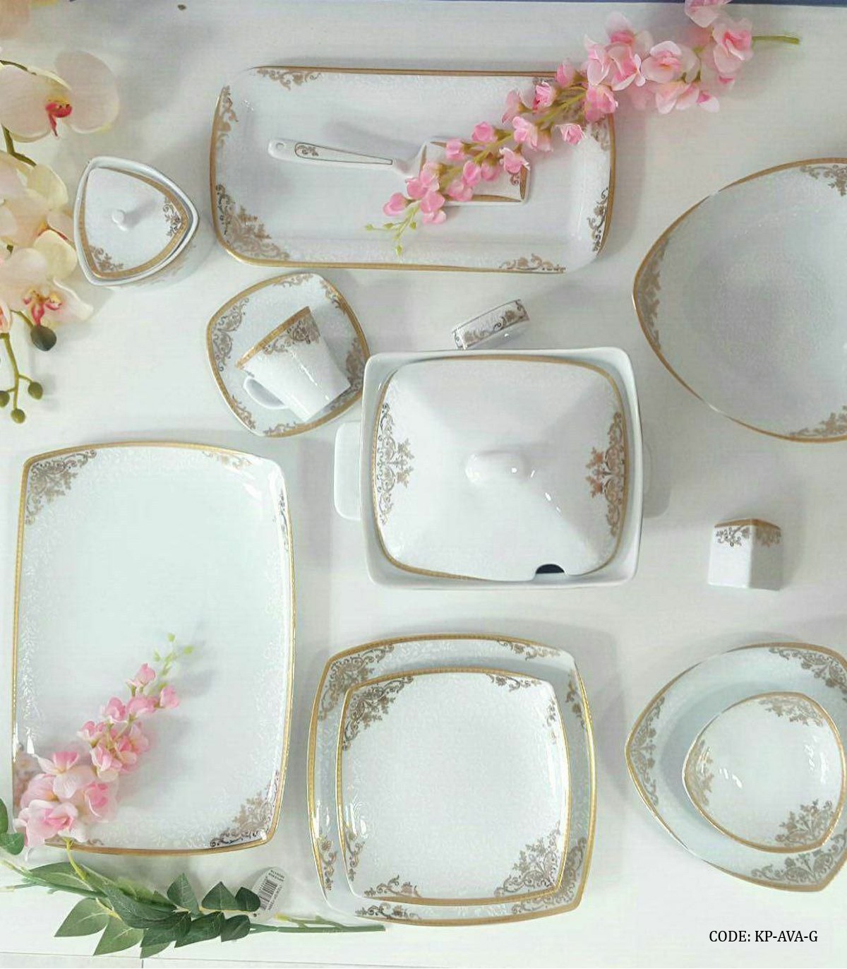 سرویس غذاخوری 105 پارچه پردیس مدل آوا