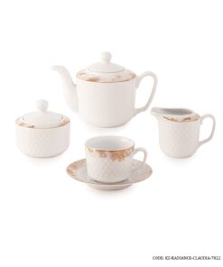 سرویس چینی 102 پارچه زرین سری رادیانس مدل کلودیا