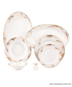 سرویس چینی 28 پارچه زرین سری رادیانس مدل کلودیا