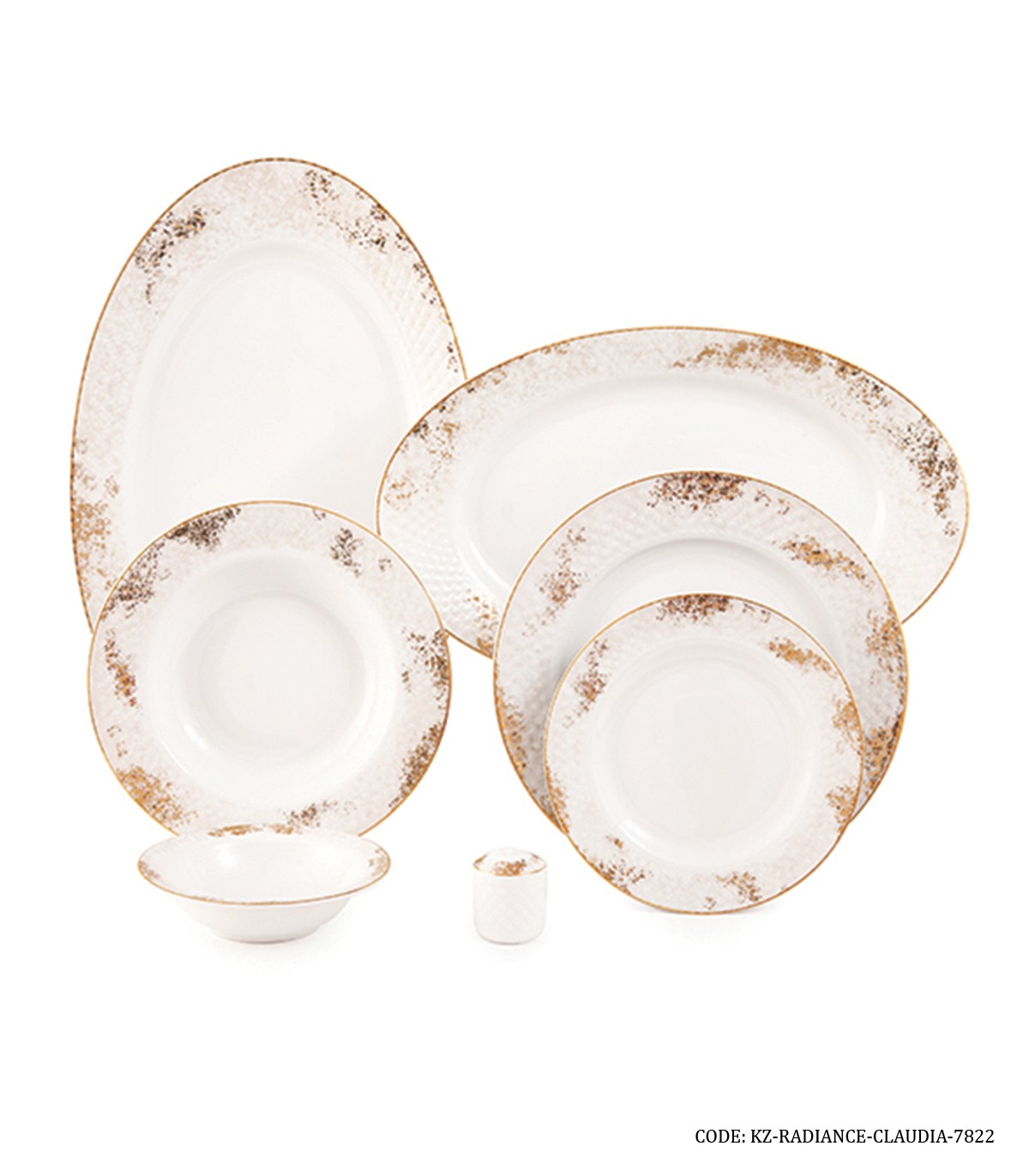 سرویس چینی 28 پارچه زرین سری رادیانس مدل کلودیا
