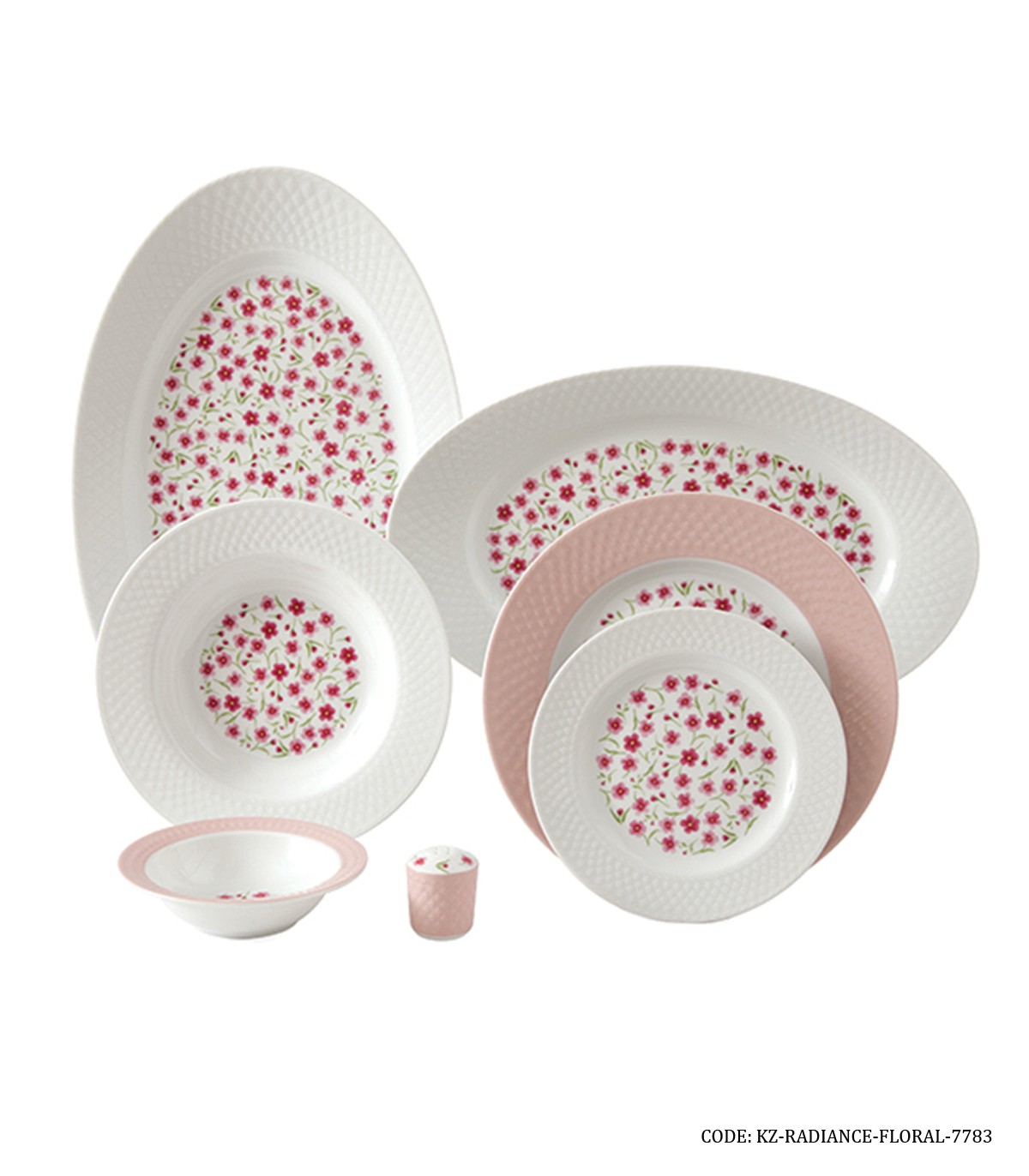 سرویس چینی 28 پارچه زرین سری رادیانس مدل فلورال