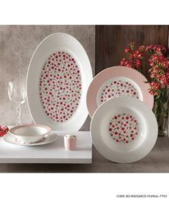 سرویس چینی 28 پارچه زرین سری رادیانس مدل فلورال