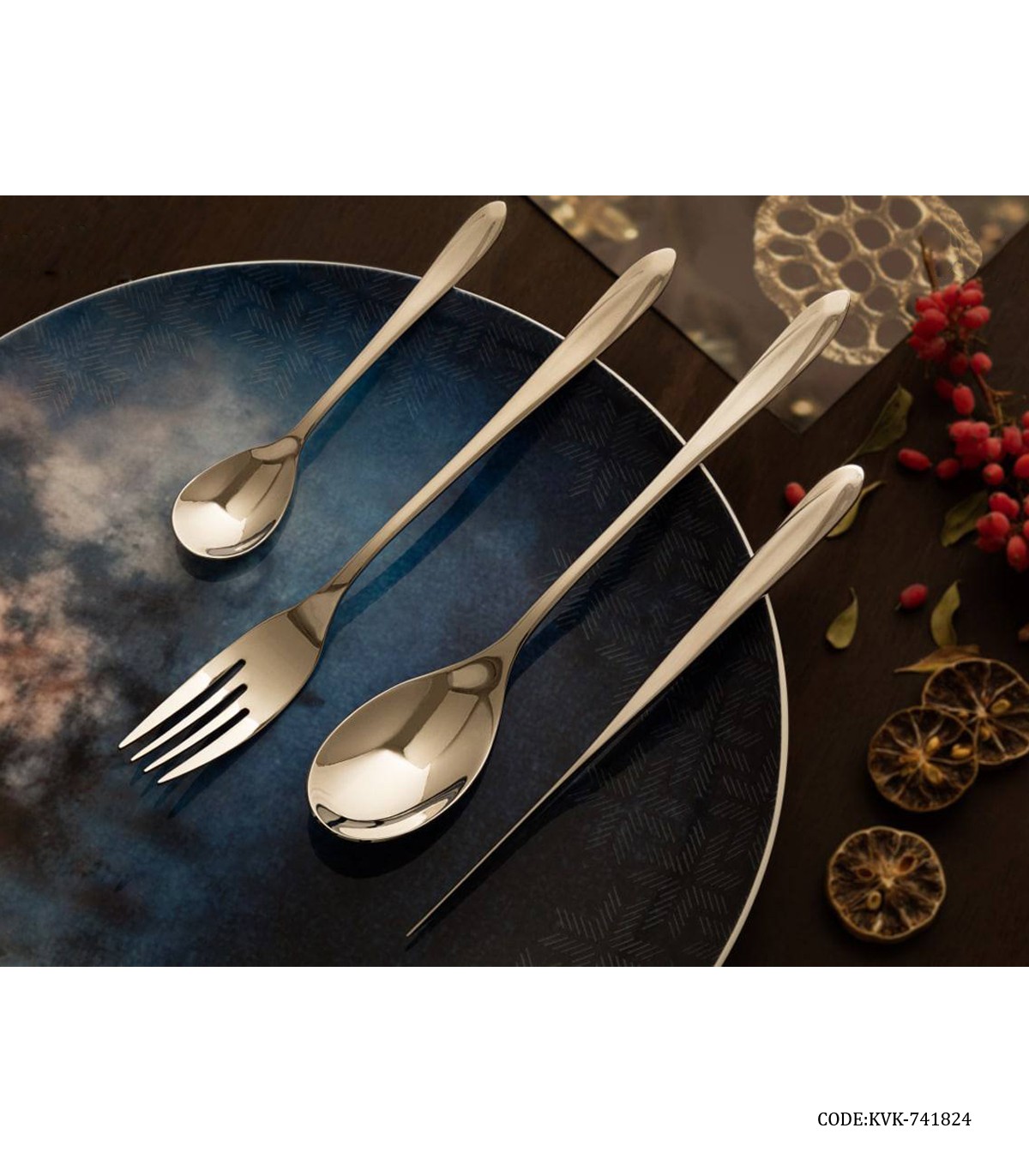 سرویس قاشق چنگال 138 پارچه مدل 741824