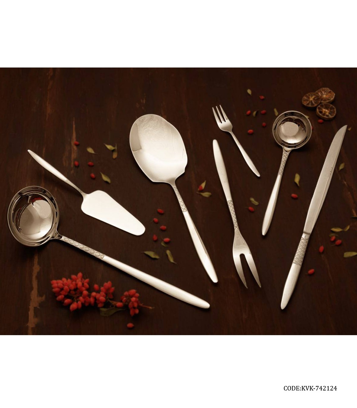 سرویس قاشق چنگال 138 پارچه مدل 742124