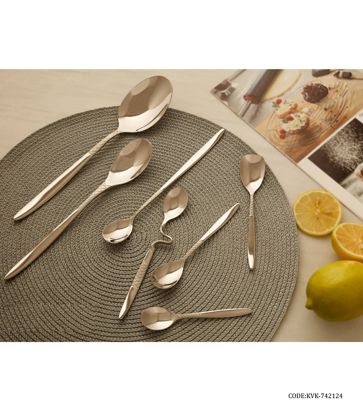 سرویس قاشق چنگال 138 پارچه مدل 742124