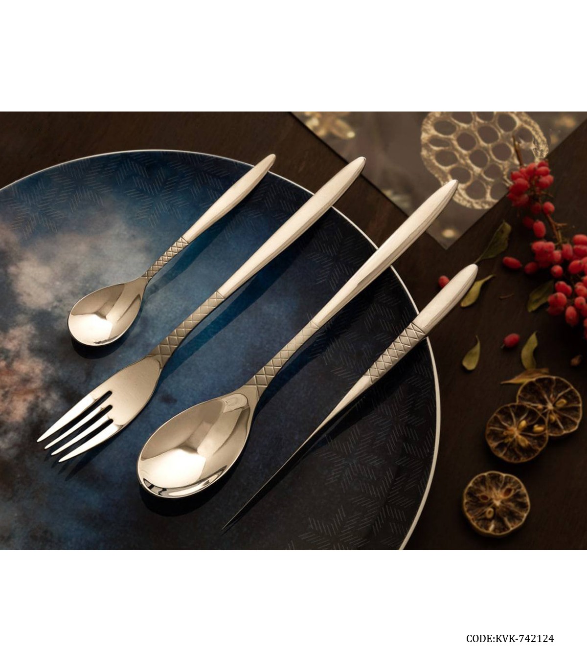 سرویس قاشق چنگال 138 پارچه مدل 742124