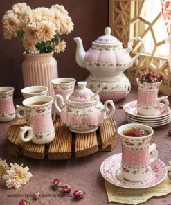 سرویس کامل چای خوری چینی طرح آنجلا