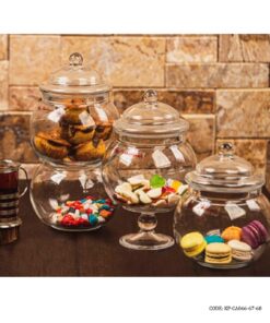 کندی باکس سه تایی شیشه ای مدل فندق