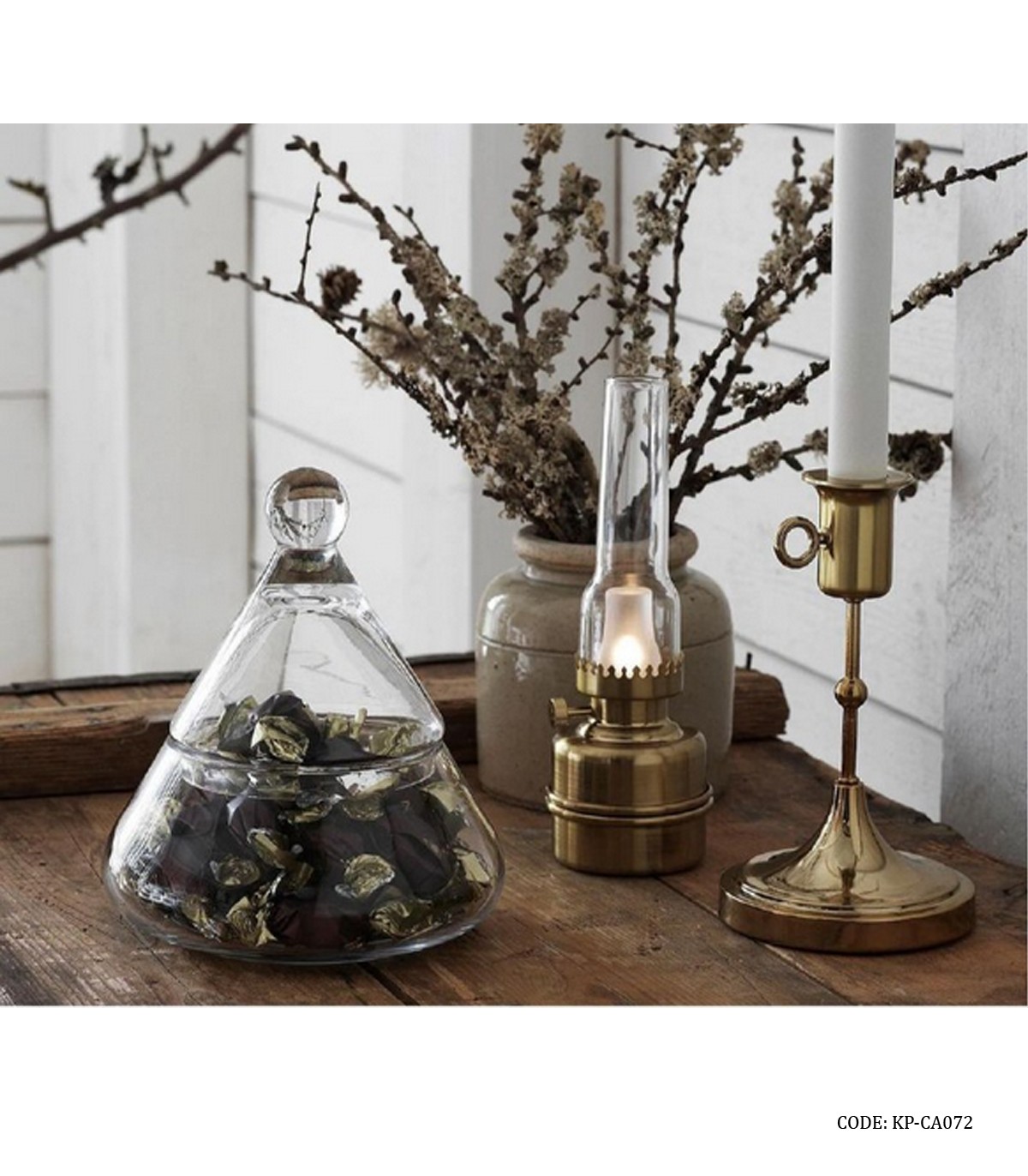 شکلات خوری دربدار شیشه ای مدل هرمی