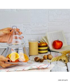 شکلات خوری دربدار شیشه ای مدل هرمی