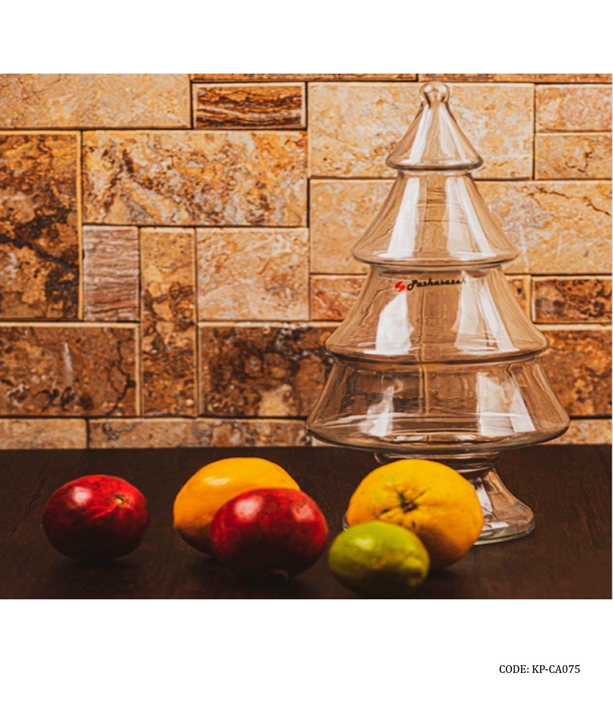 شکلات خوری سه طبقه پایه دار مدل کاج