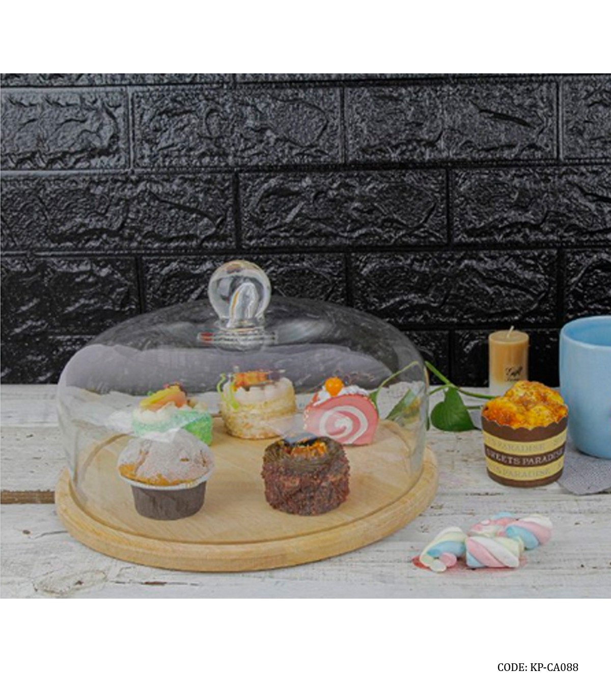 کیک خوری بدون پایه چوبی مدل 088
