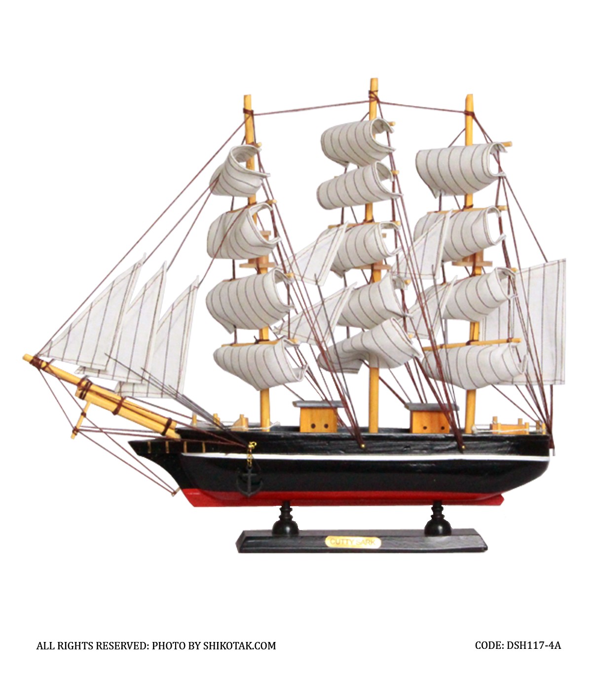 کشتی لنگردار دکوری مدل Black