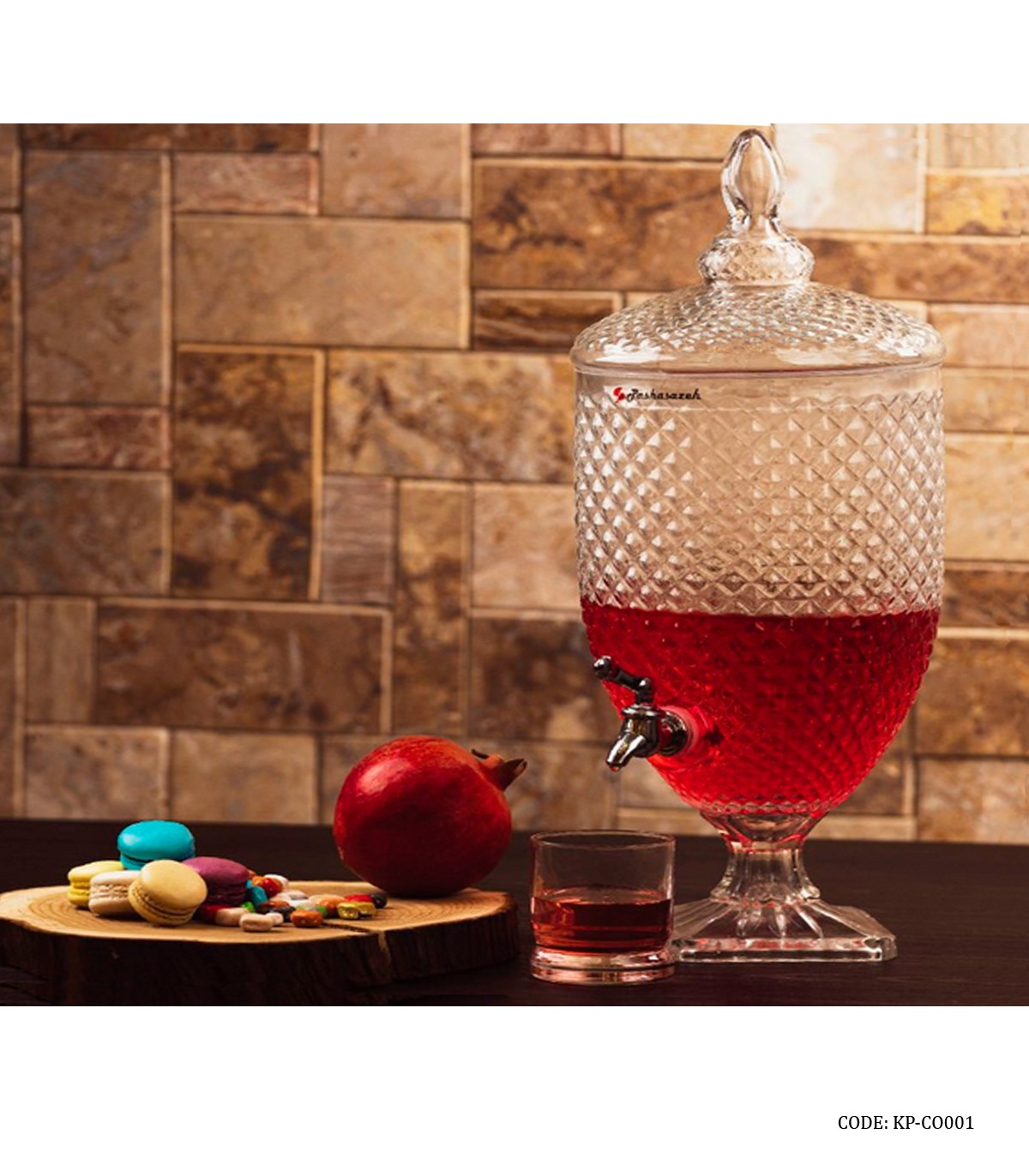 کلمن شیشه ای درب دار 5 لیتری مدل جنریشن