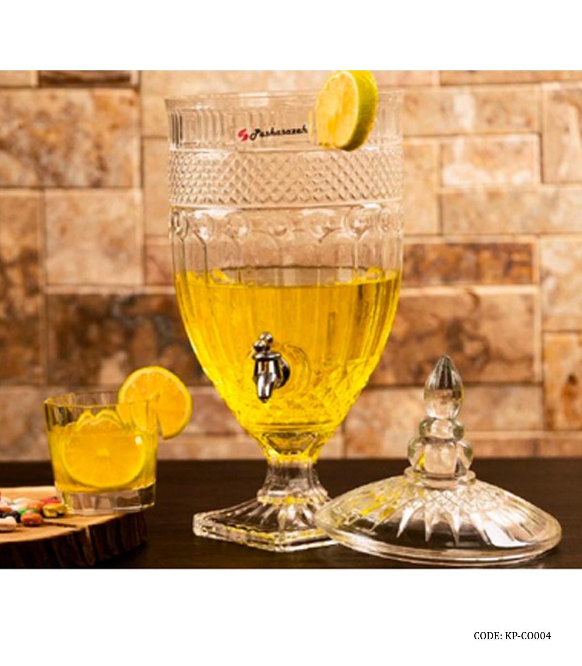 کلمن شیشه ای 5 لیتری فانتزی مدل آنجلیکا