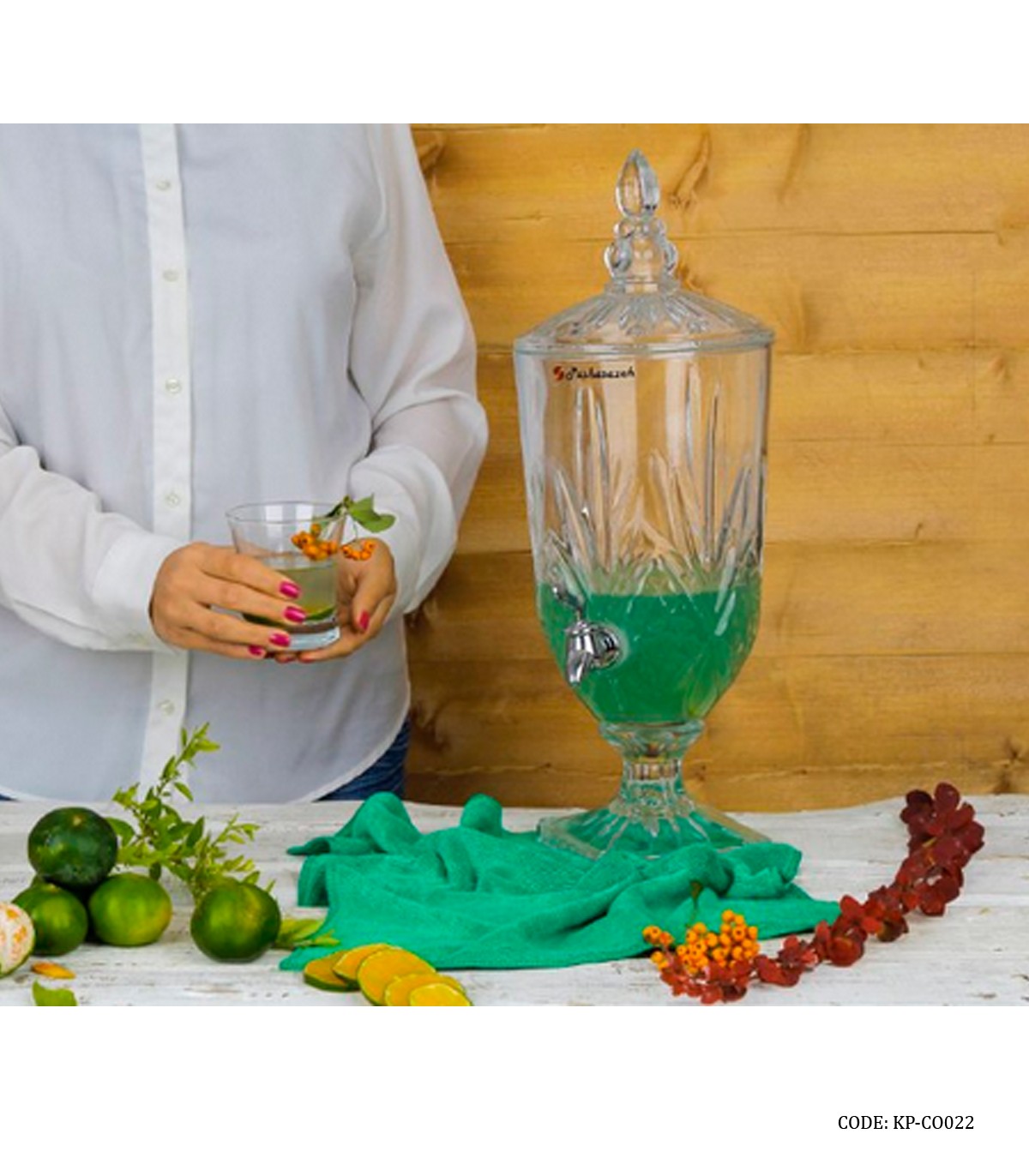 کلمن شیشه ای پایه دار 3/5 لیتری مدل پریما