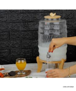 کلمن شیشه ای بشکه ای 9 لیتری مدل 028