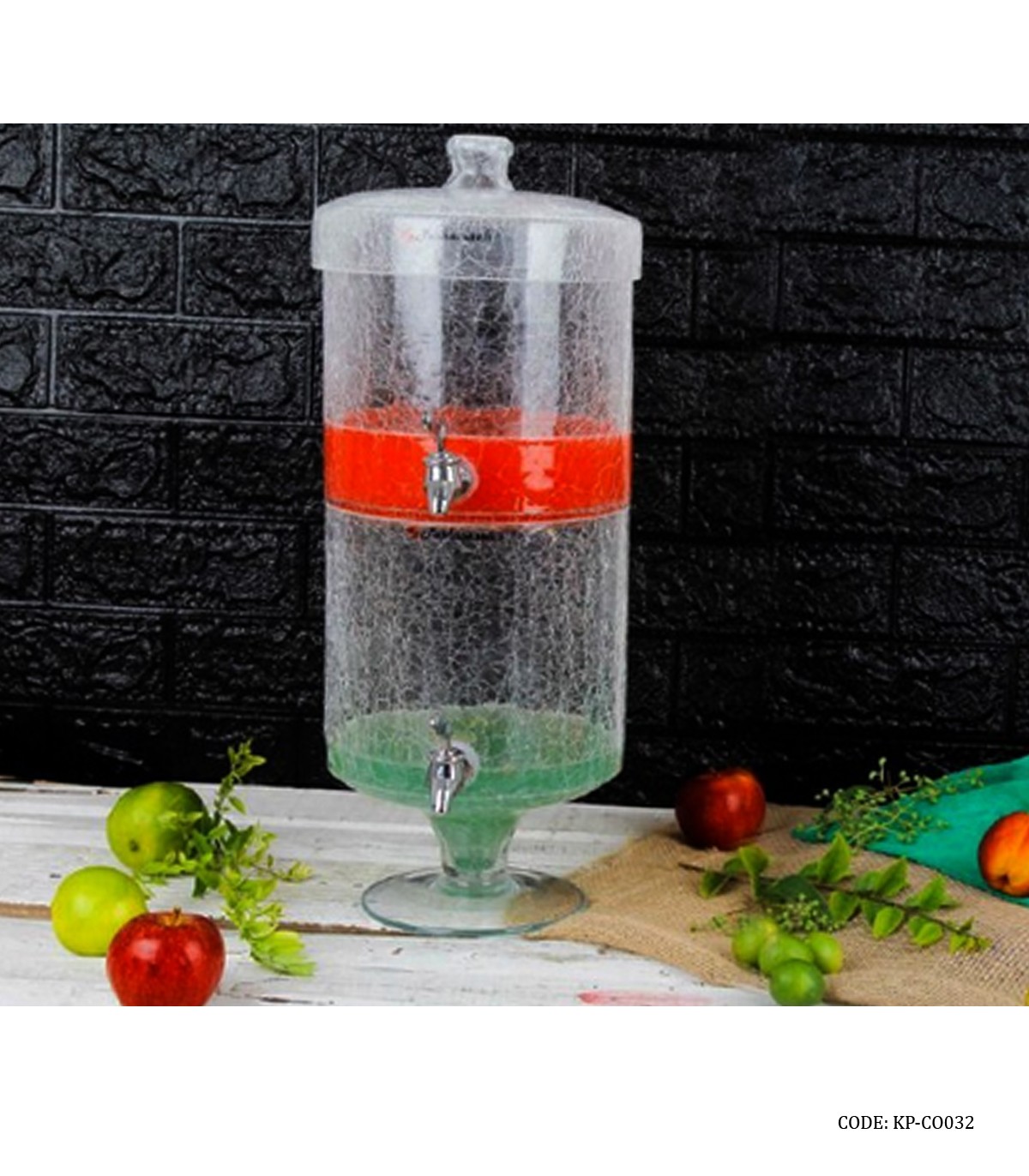 کلمن دو طبقه شیشه ای الماسی مدل پاشاسازه