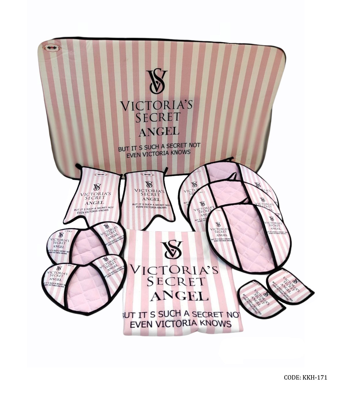 سرویس آشپزخانه پارچه ای 11 پارچه مدل ویکتوریا سکرت