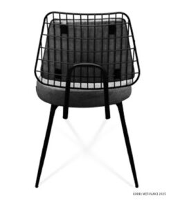 صندلی بدون دسته فلزی جهانتاب مدل فنسی