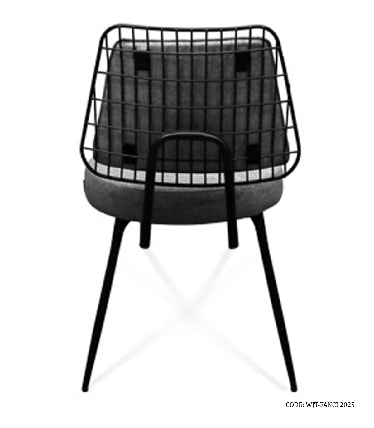 صندلی بدون دسته فلزی جهانتاب مدل فنسی