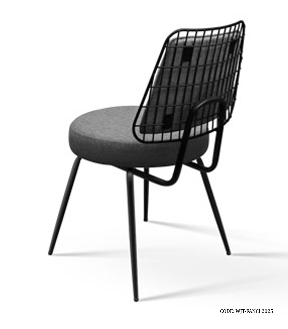 صندلی بدون دسته فلزی جهانتاب مدل فنسی