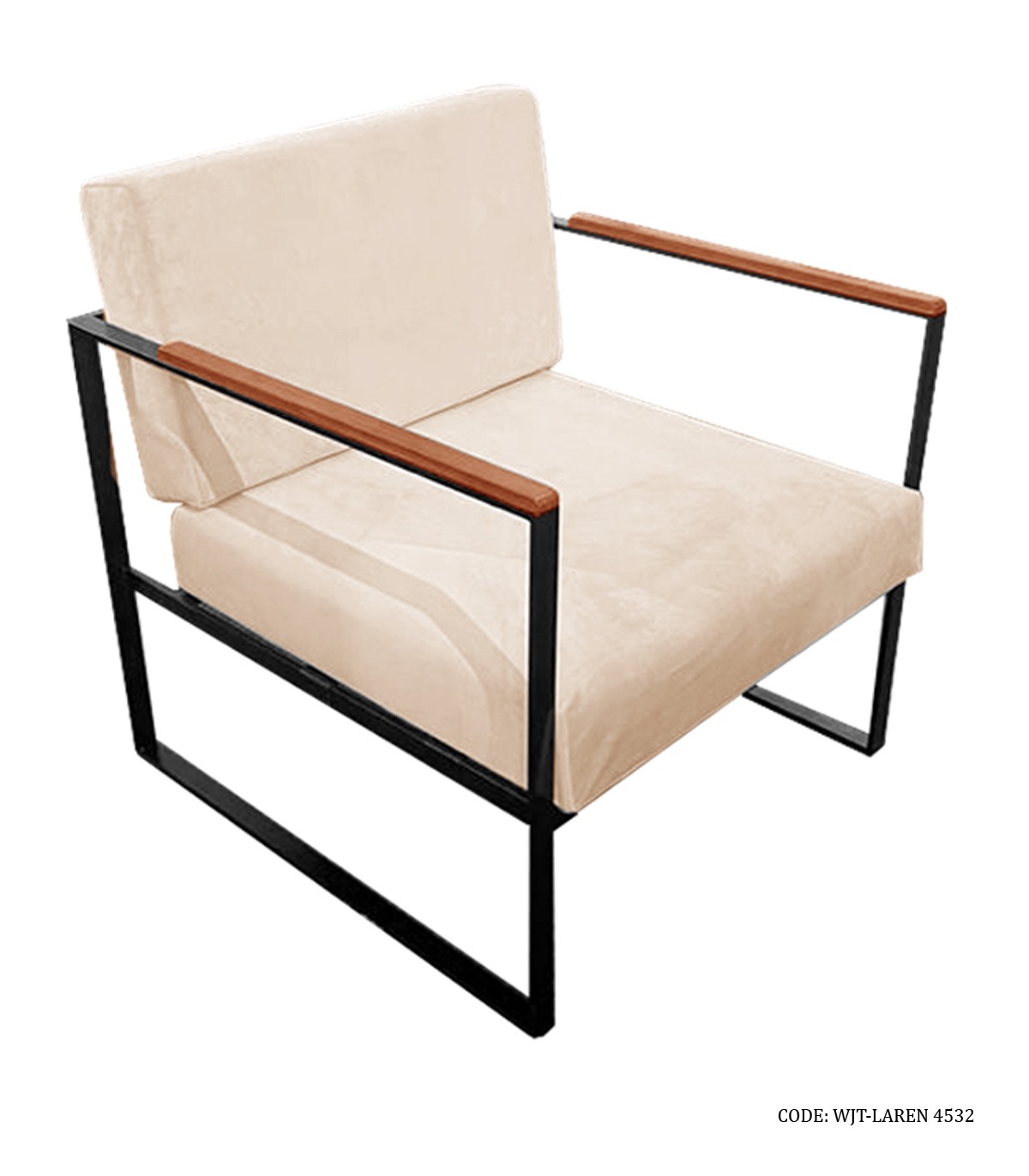 صندلی دسته دار فلزی مدل لارن