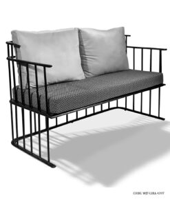 کاناپه دو نفره فلزی مدل لیرا