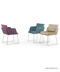 صندلی اداری دسته فلزی مدل پنتون